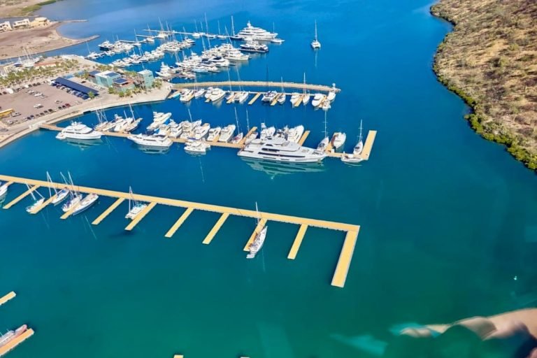Aerial view of the Sea of Cortez marina